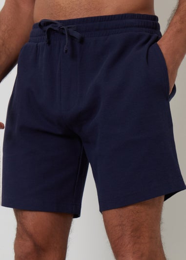 Threadbare Navy 3-Pack Waffle Texture Lounge Shorts