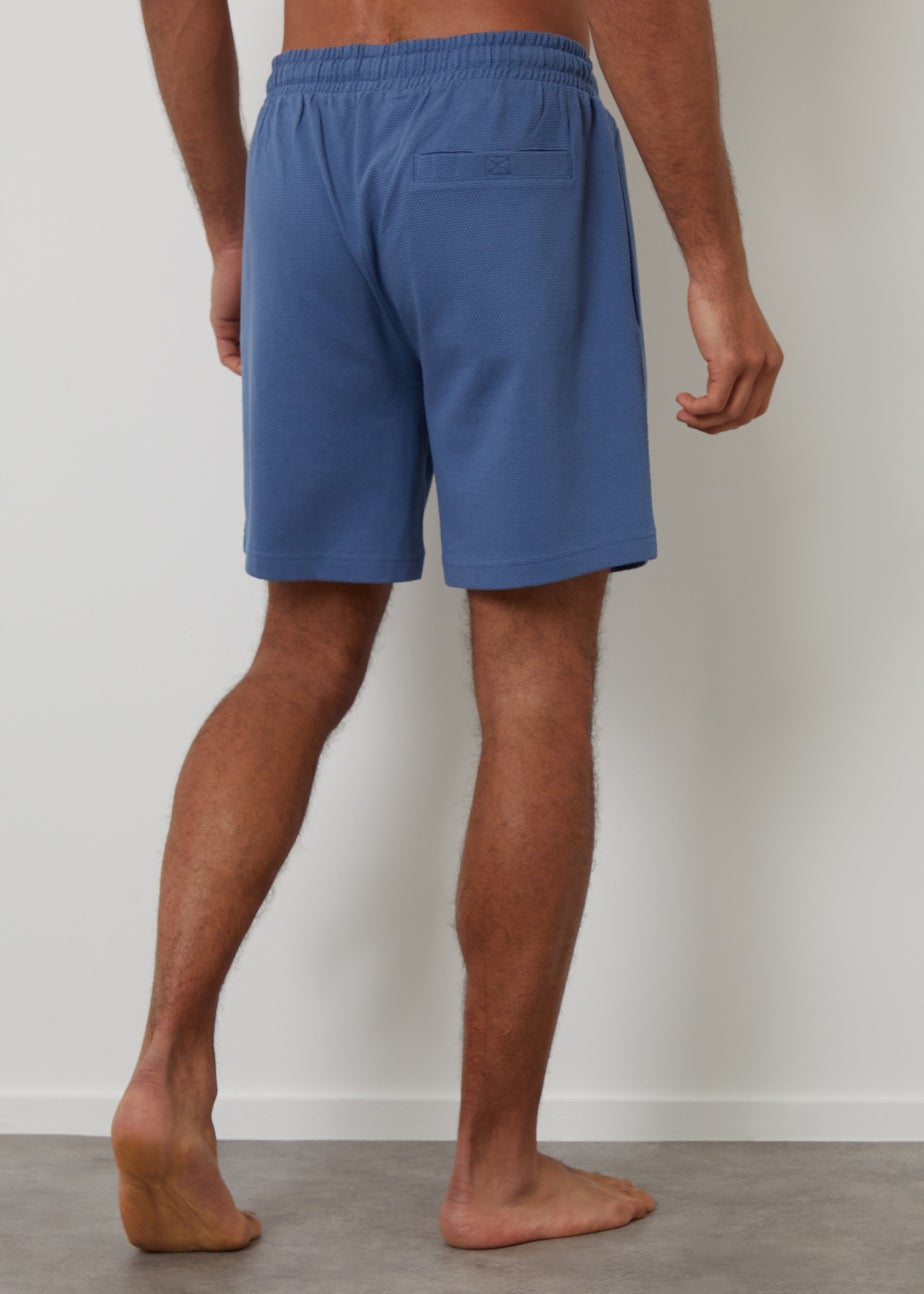 Threadbare Blue 3-Pack Popcorn Textured Cotton Lounge Shorts
