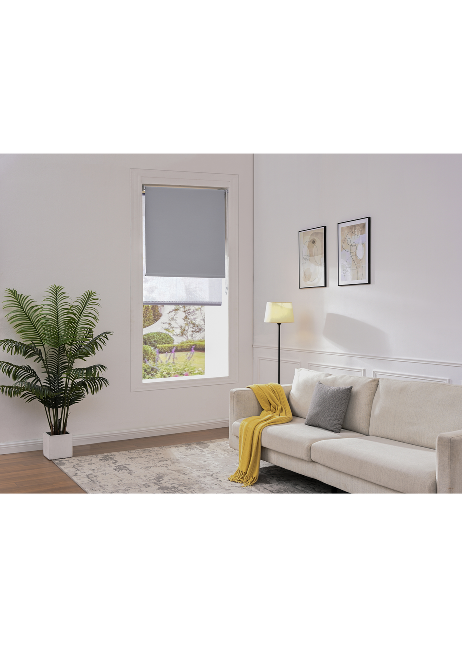 Little Black Book Cloud Grey D. Roller Blind