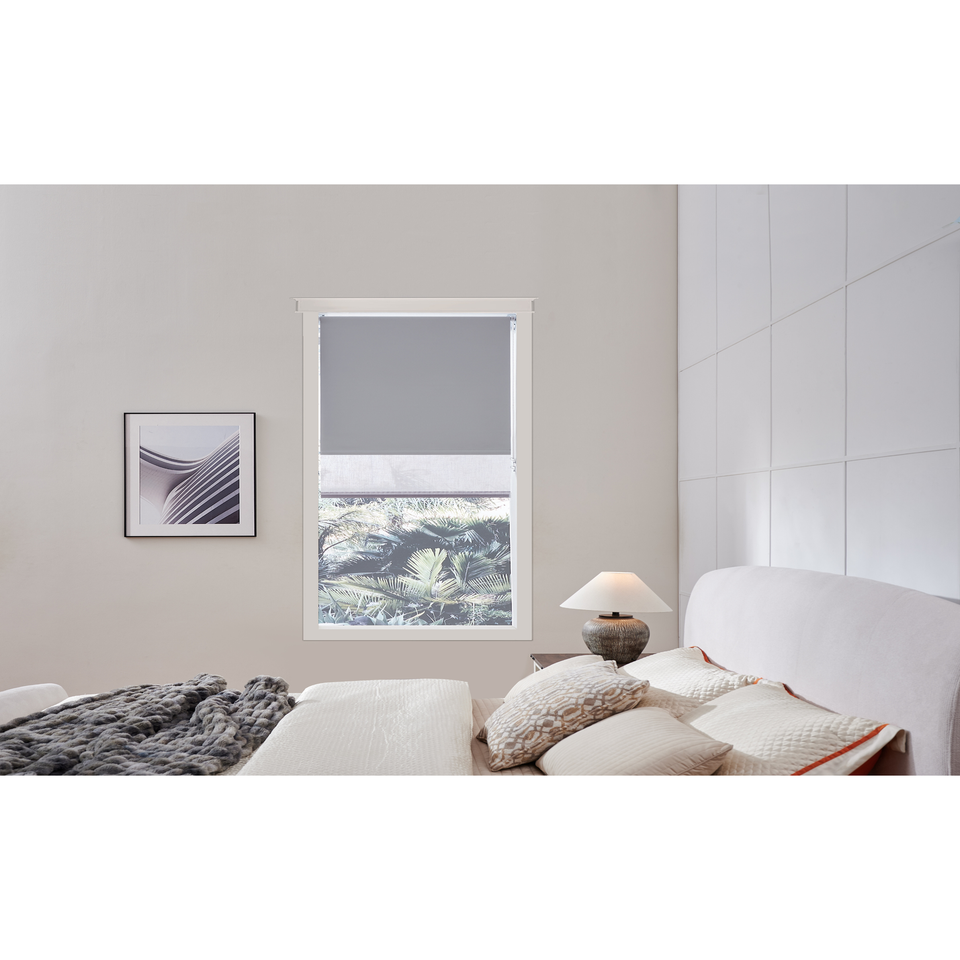 Little Black Book Cloud Grey D. Roller Blind