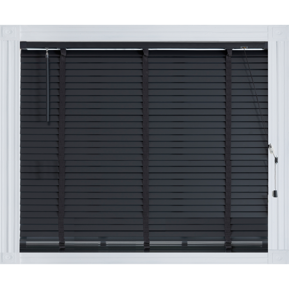 Little Black Book Slate Grey FSC Wood Venetian(50mm)