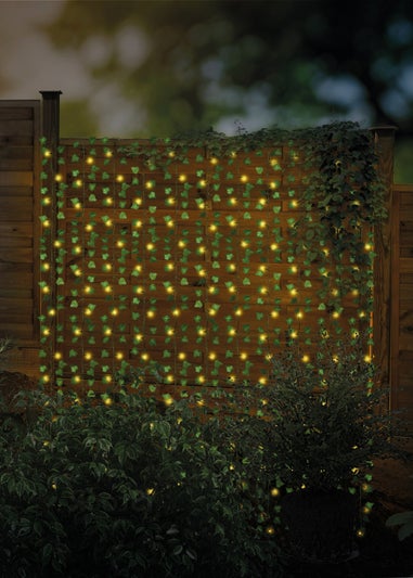 Premier Decorations 209 Warm White Battery Operated LED Ivy Curtain