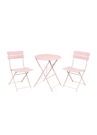 Premier Decorations Reims 2 Seater Bistro Set Pink