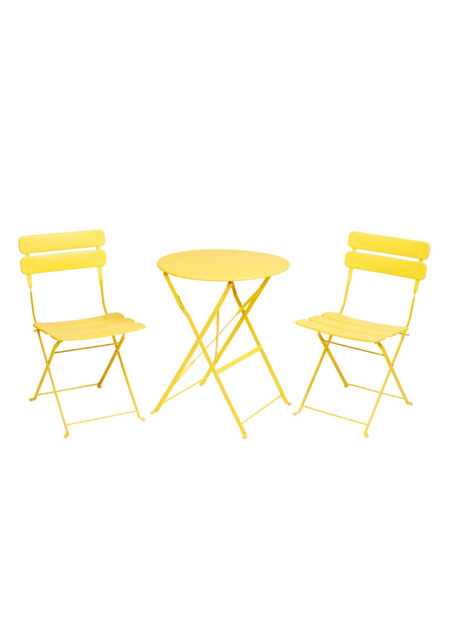 Premier Decorations Reims 2 Seater Bistro Set Yellow