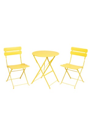 Premier Decorations Reims 2 Seater Bistro Set Yellow