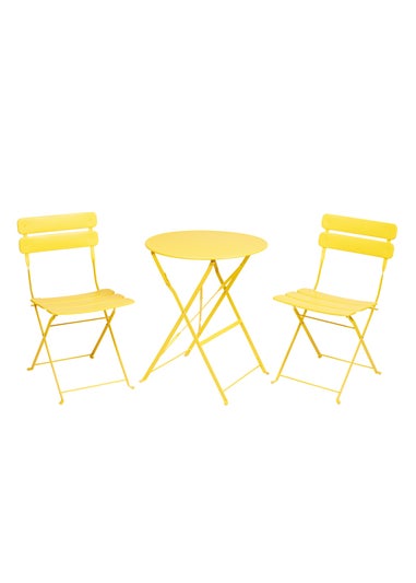 Premier Decorations Reims 2 Seater Bistro Set Yellow
