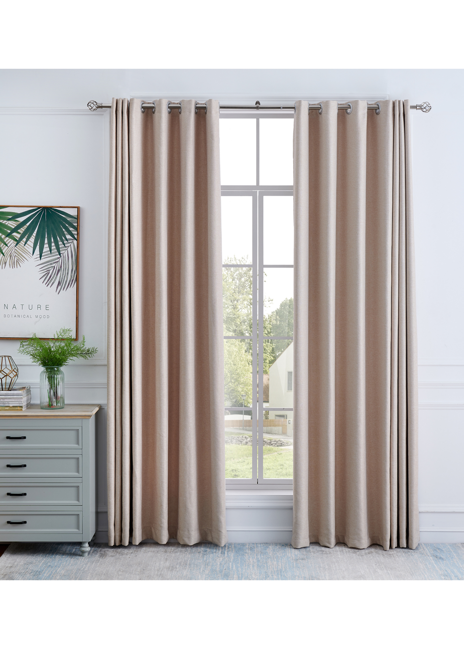 Little Black Book Stainless Steel Extendable Caged Ball Curtain Pole