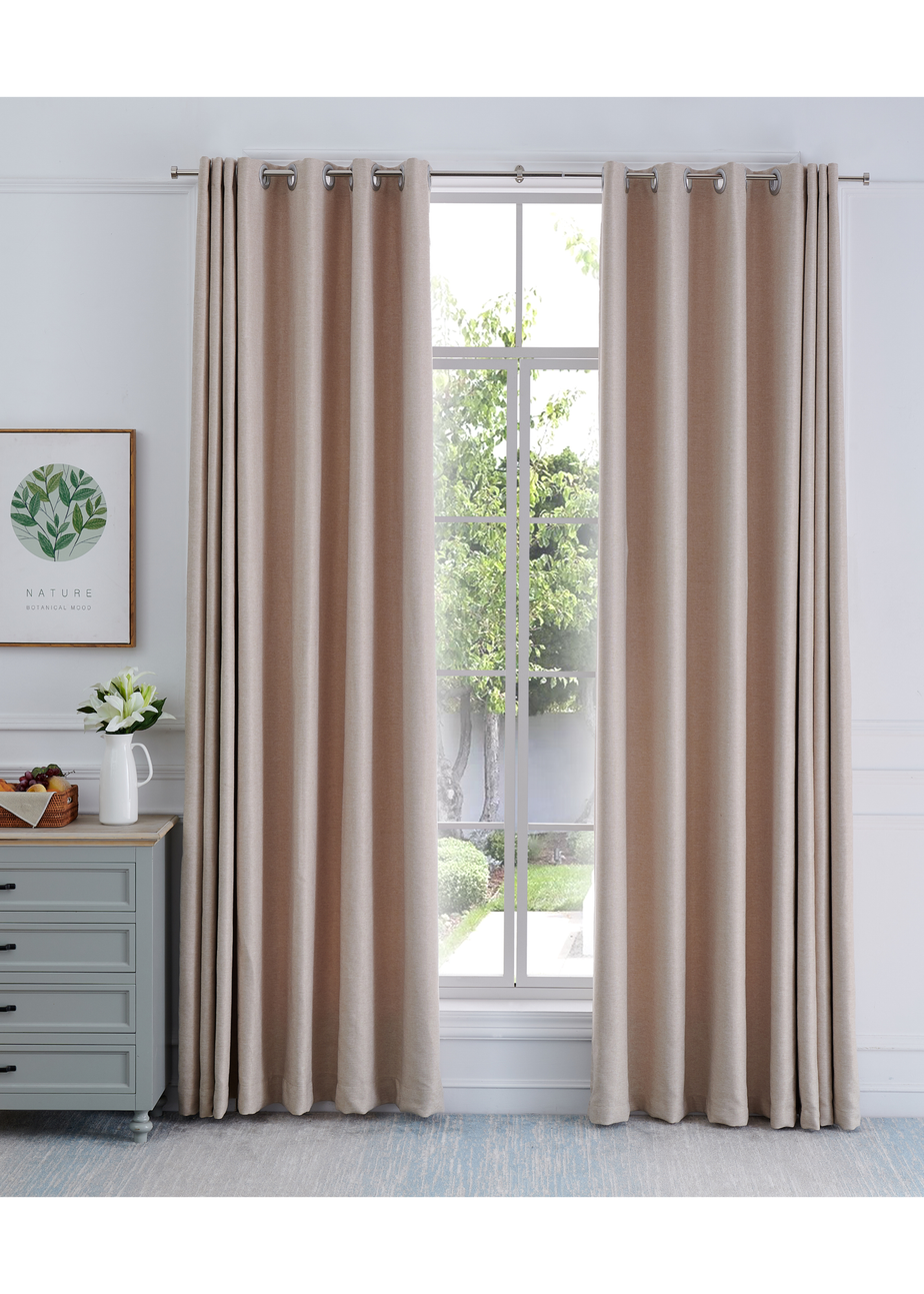 Little Black Book Stainless Steel Extendable Stopped Curtain Pole