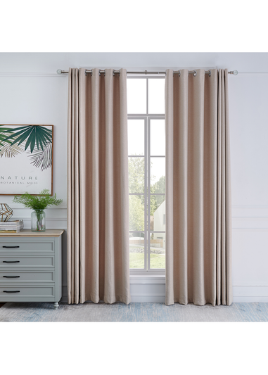 Little Black Book Stainless Steel Extendable Clear Crackled Ball Curtain Pole