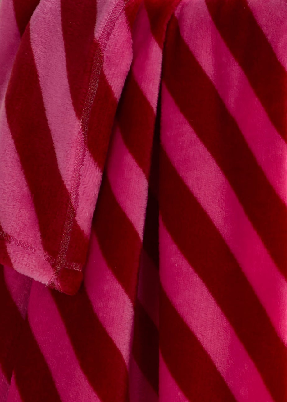 Fusion Candy Stripe Throw Digitally Printed Pink Throw