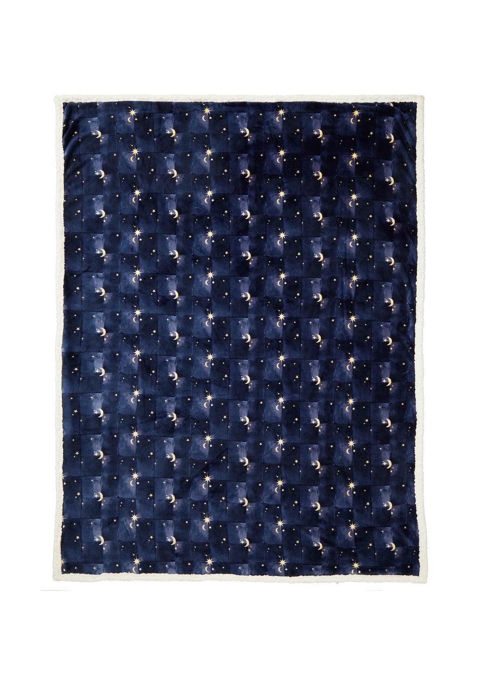 Fusion Cosmic Star Soft Fleece Navy Throw