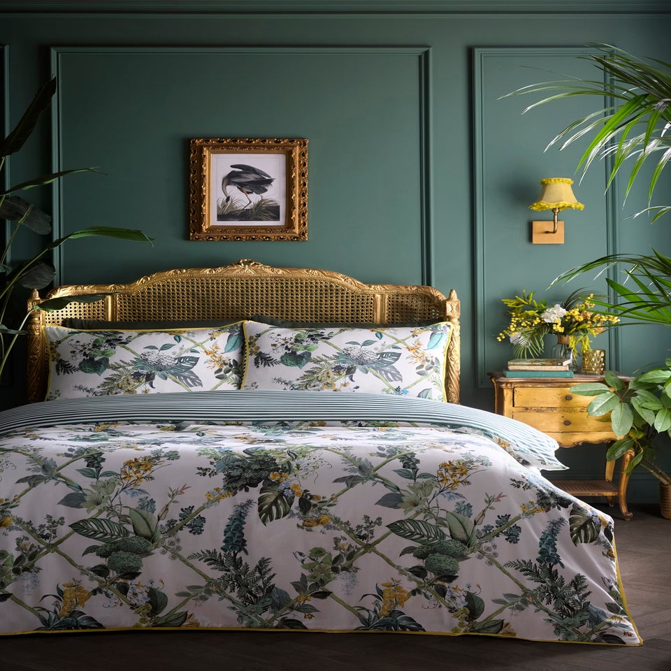 Laurence Llewelyn-Bowen Cotswold Fantasia Green Duvet Cover Set