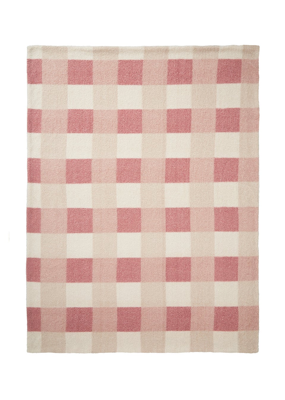 Appletree Ashford Check  Reversible Natural Throw