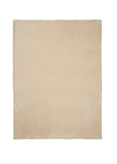 Appletree Ashford Check  Reversible Natural Throw