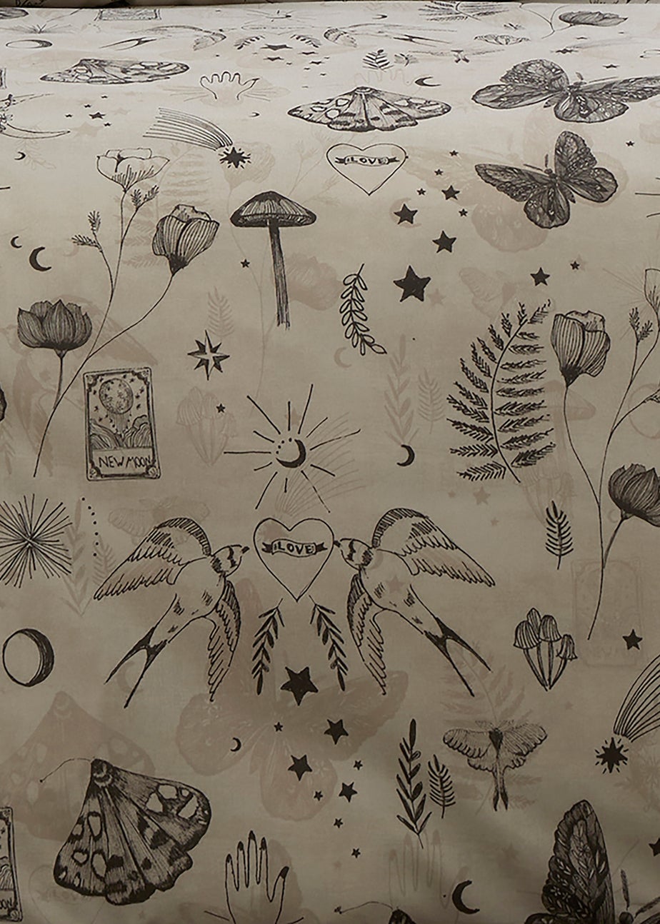 Fusion Celeste Reversible Grey Duvet Cover Set