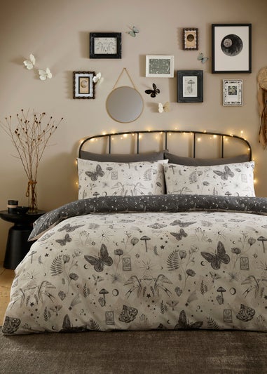 Fusion Celeste Reversible Grey Duvet Cover Set