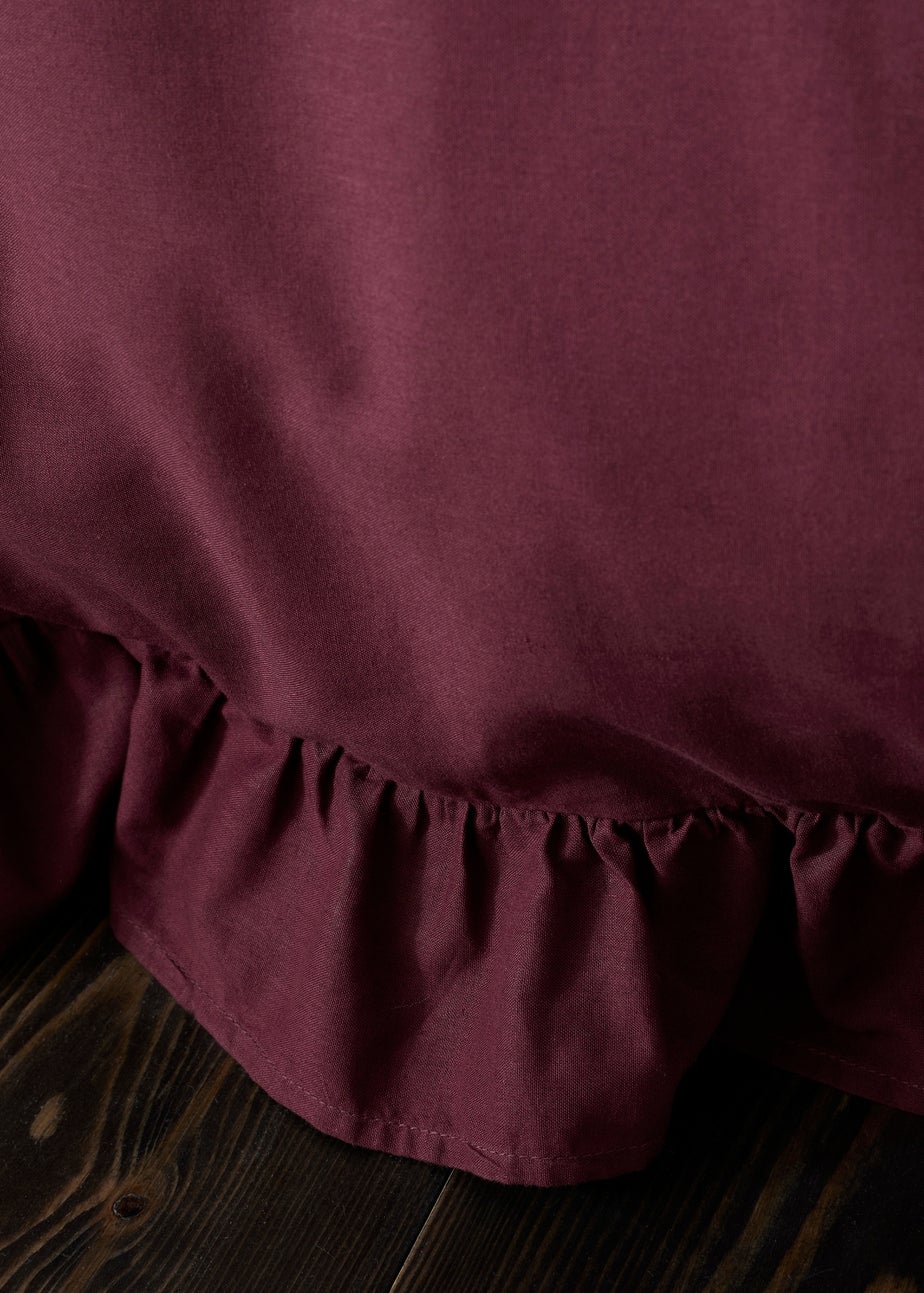 Appletree Cassia Frill Berry Duvet Cover Set