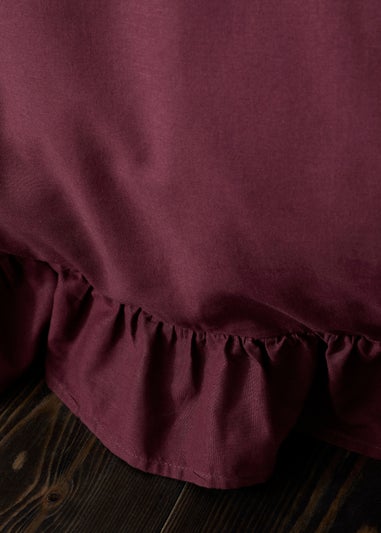 Appletree Cassia Frill Berry Duvet Cover Set