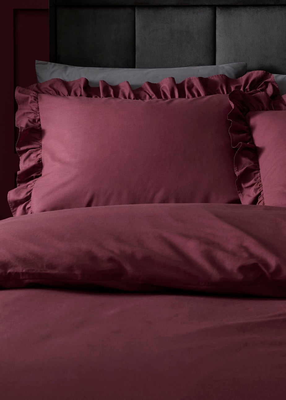 Appletree Cassia Frill Berry Duvet Cover Set