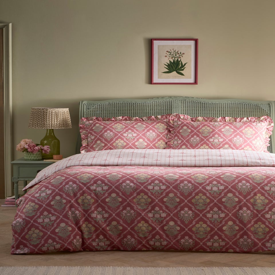 Appletree Aurelia Digitally Printed Pink Duvet Cover Set