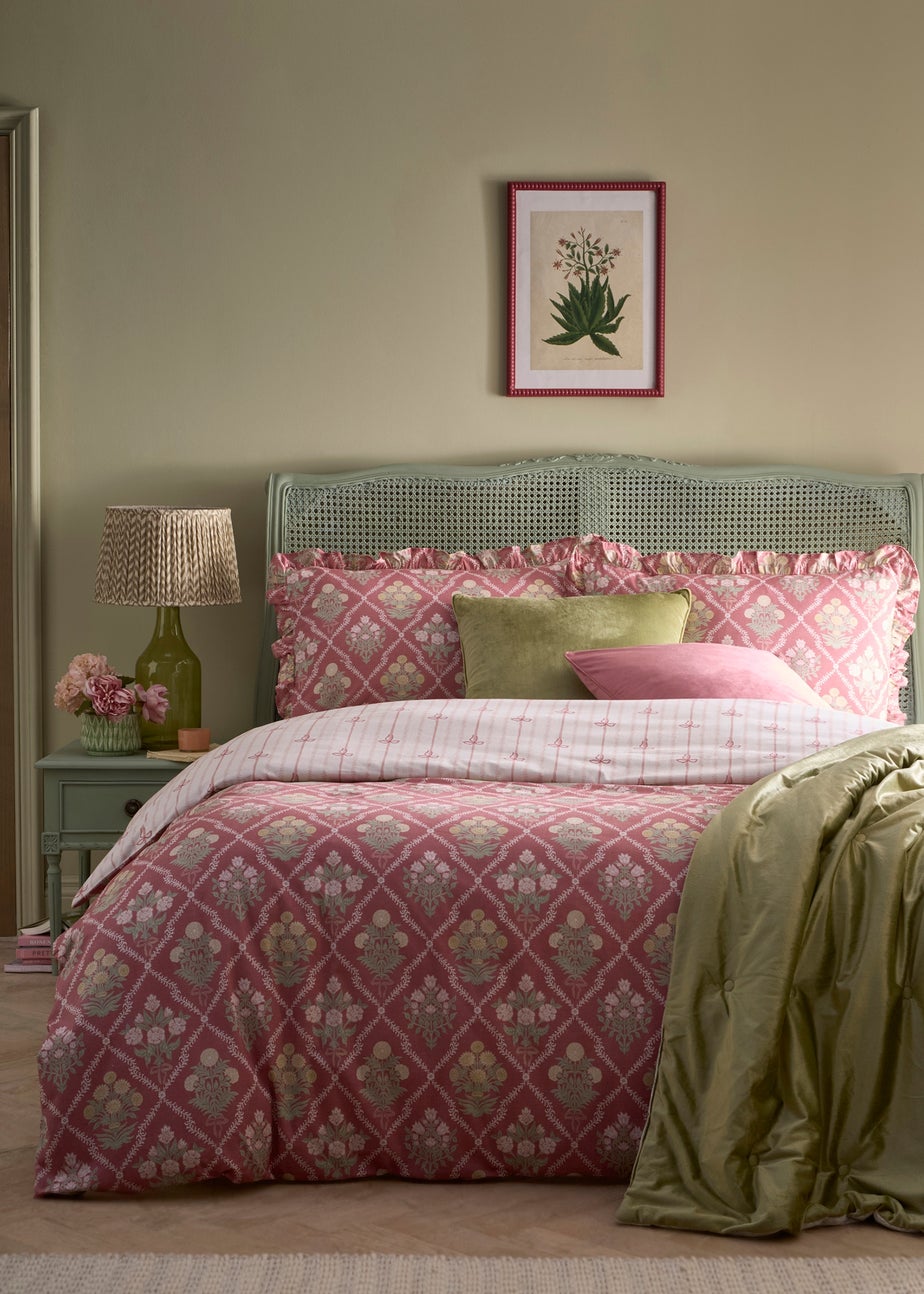 Appletree Aurelia Digitally Printed Pink Duvet Cover Set