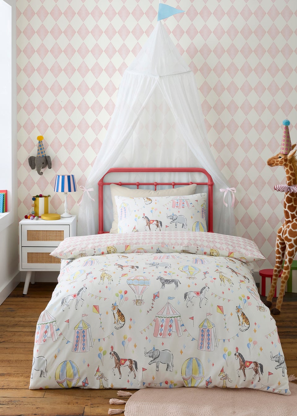 Bedlam Circus Time Digitally Printed Multi Colour Duvet Cover Set