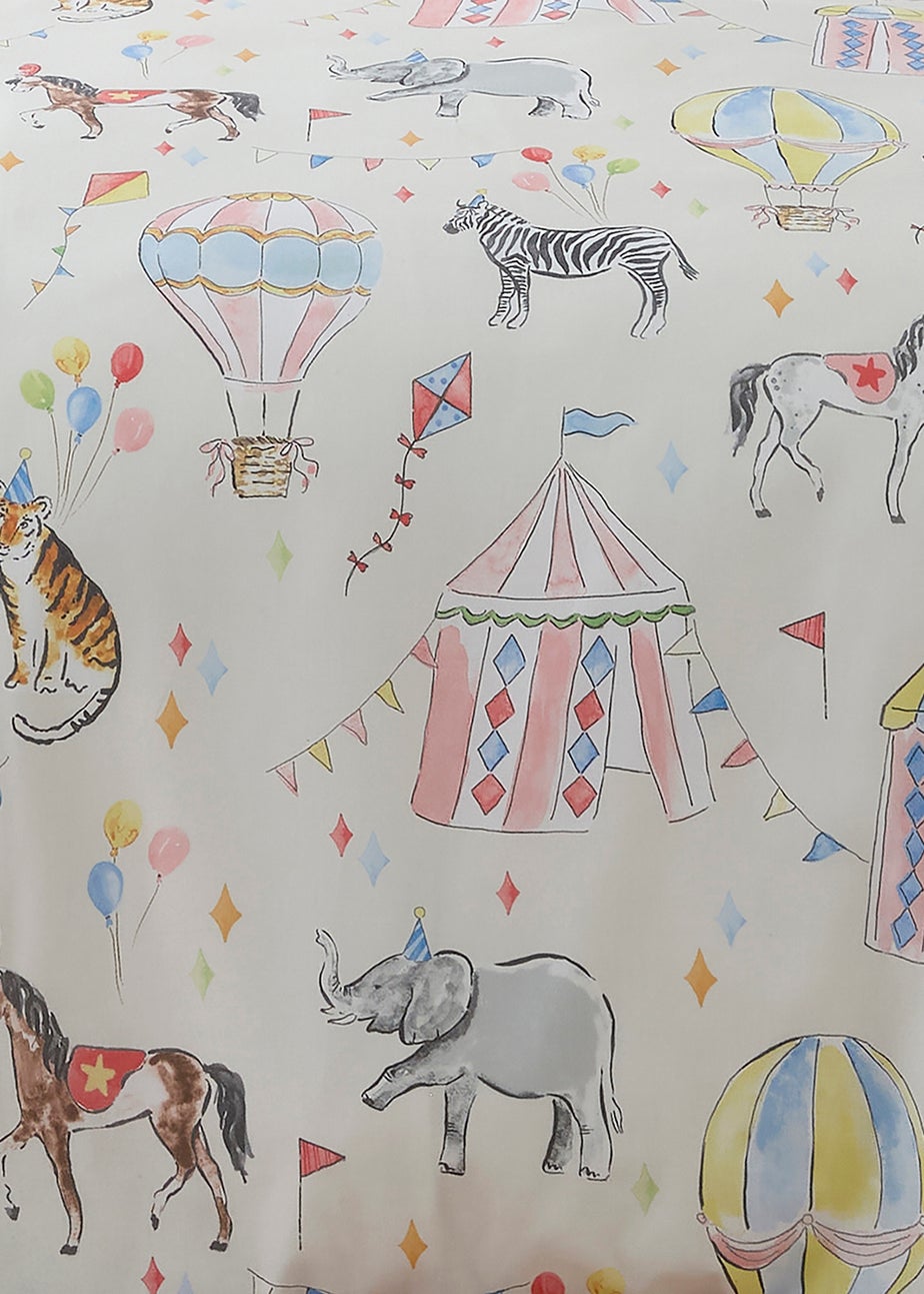 Bedlam Circus Time Digitally Printed Multi Colour Duvet Cover Set