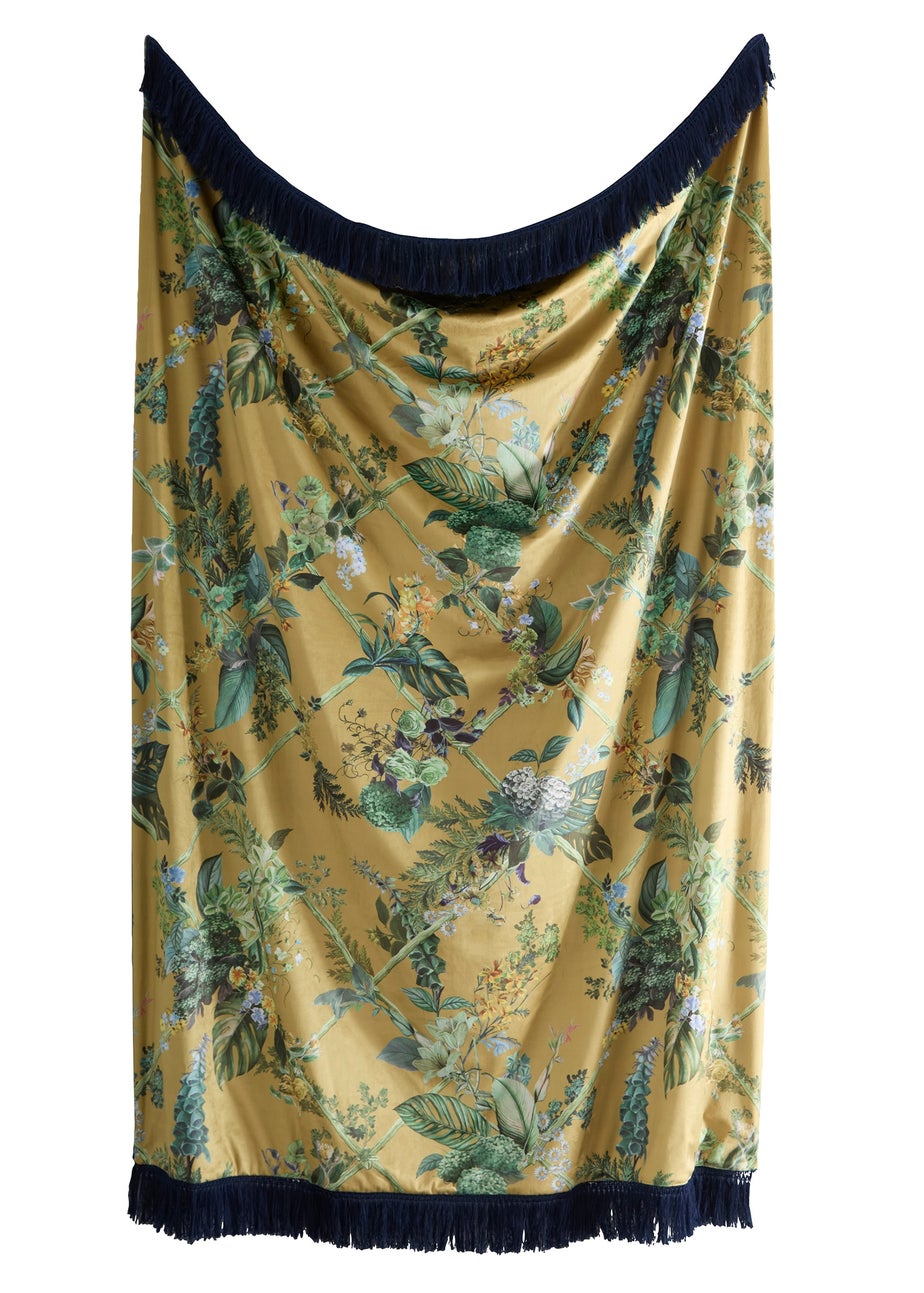 Laurence Llewelyn-Bowen Cotswold Fantasia Velvet Gold Throw