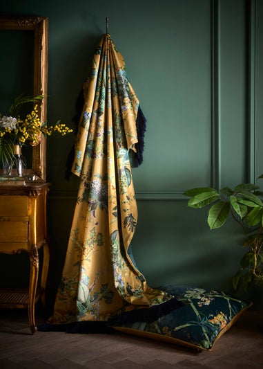 Laurence Llewelyn-Bowen Cotswold Fantasia Velvet Gold Throw