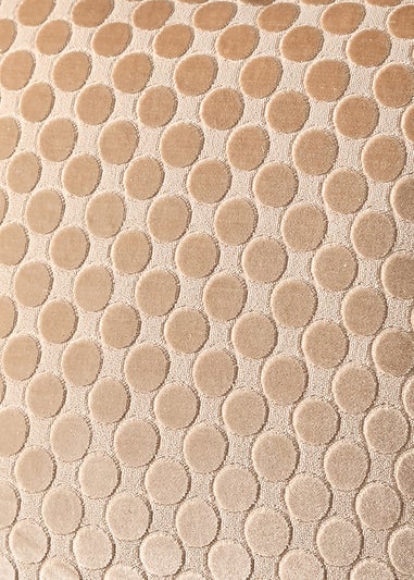 Soiree Velvet Spot Velvet Natural Filled Cushion