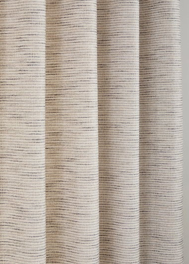 Curtina Talon Jacquard Heavyweight Grey Eyelet Curtains