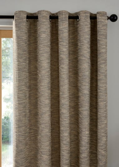 Curtina Talon Jacquard Heavyweight Natural Eyelet Curtains