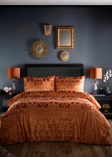 Laurence Llewelyn-Bowen Firenza Velvet Spice Duvet Cover Set