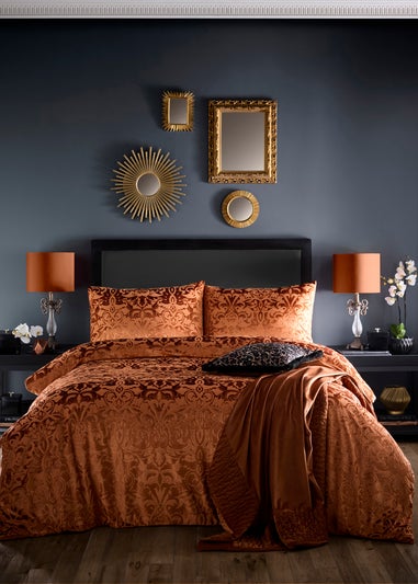 Laurence Llewelyn-Bowen Firenza Velvet Spice Duvet Cover Set