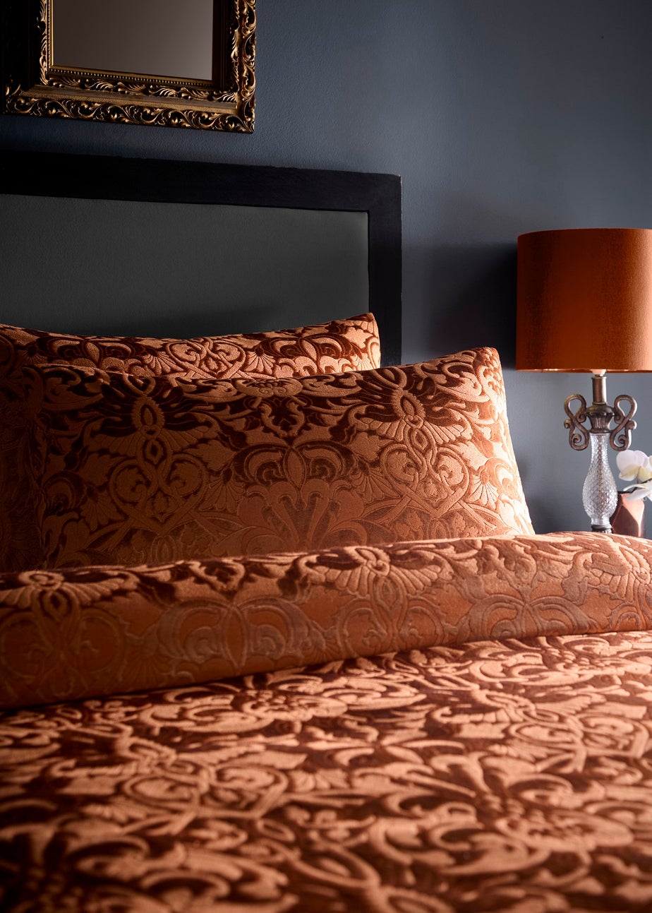 Laurence Llewelyn-Bowen Firenza Velvet Spice Duvet Cover Set