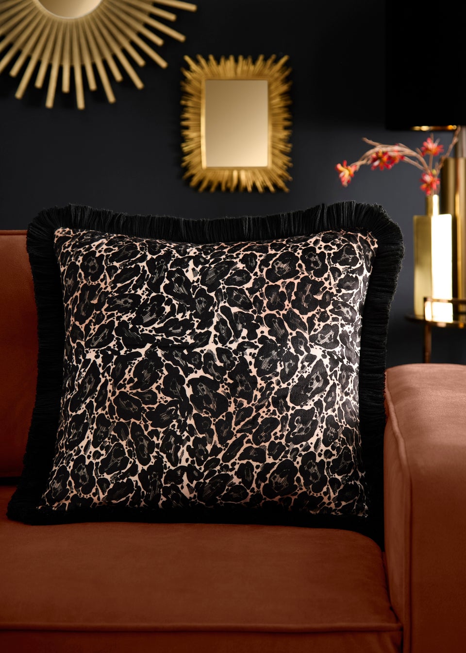 Laurence Llewelyn-Bowen Josephine Velvet Gold Filled Cushion