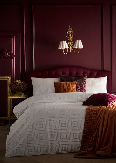 Laurence Llewelyn-Bowen Morris Major Chintz Burgundy Large Filled Cushion