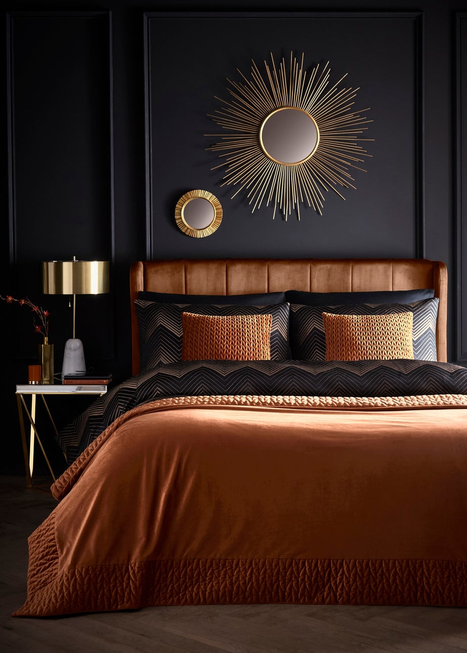 Laurence Llewelyn-Bowen Siena Velvet Spice Bedspread