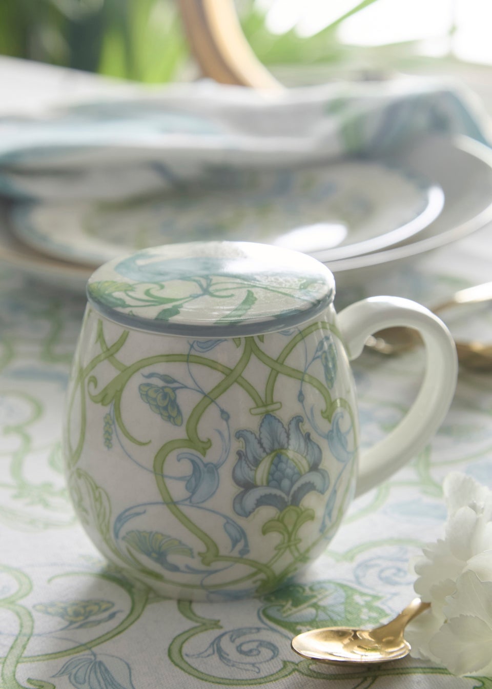 Laurence Llewelyn-Bowen Palm Court Multi Colour Mug - With Lid