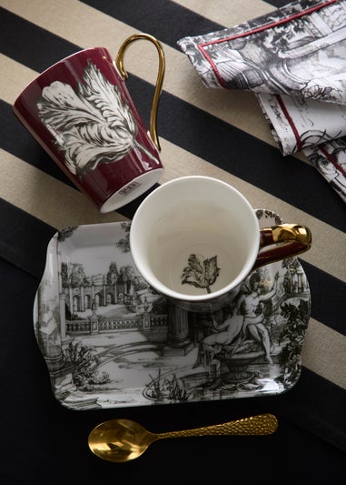 Laurence Llewelyn-Bowen Festivo Multi Colour Mug and Tray Set