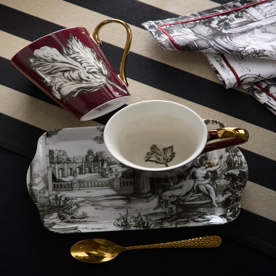 Laurence Llewelyn-Bowen Festivo Multi Colour Mug and Tray Set