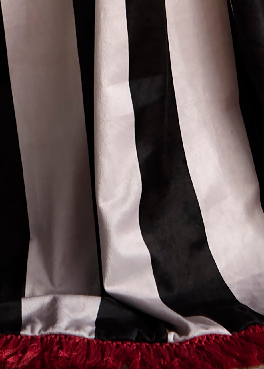 Laurence Llewelyn-Bowen Festivo Stripe Velvet Black Throw