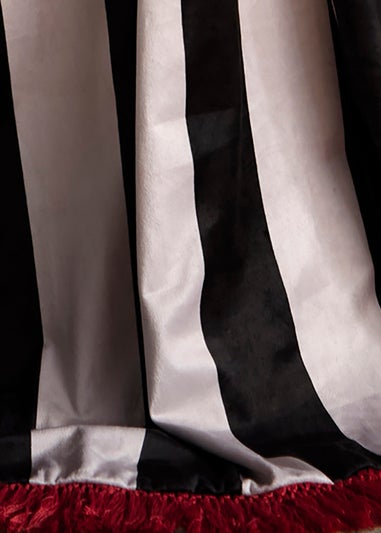 Laurence Llewelyn-Bowen Festivo Stripe Velvet Black Throw