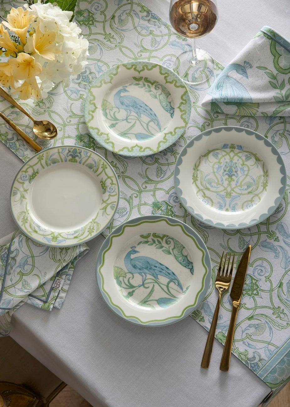 Laurence Llewelyn-Bowen Palm Court Green Table Runner