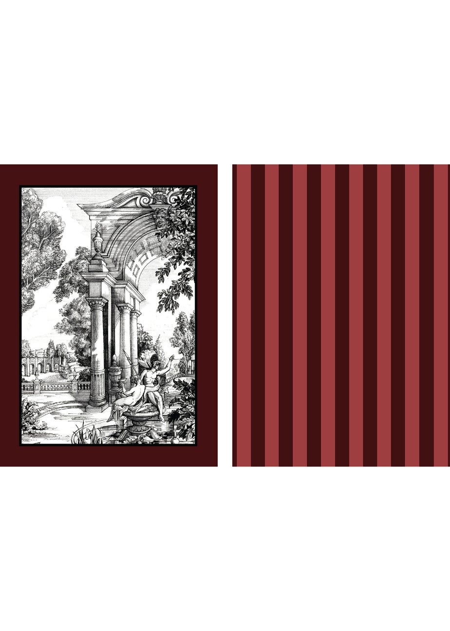 Laurence Llewelyn-Bowen Festivo Red Tea Towel - Cotton - 2 Pack