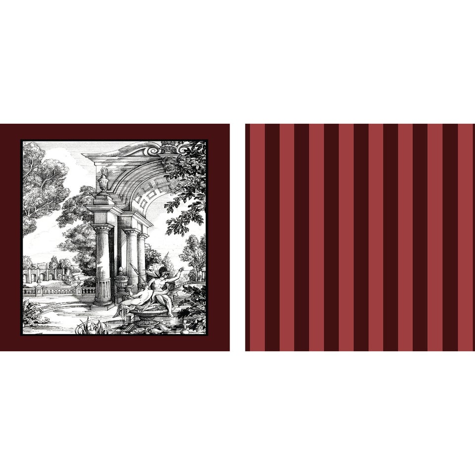 Laurence Llewelyn-Bowen Festivo Red Tea Towel - Cotton - 2 Pack