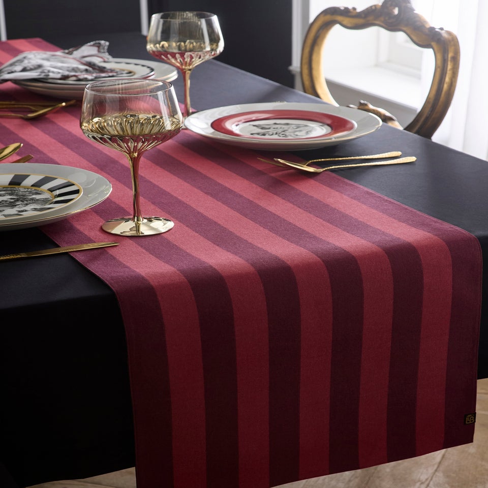 Laurence Llewelyn-Bowen Festivo Red Table Runner