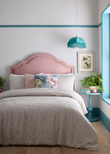 Appletree Toria Reversible Tufted Stone Duvet Cover Set