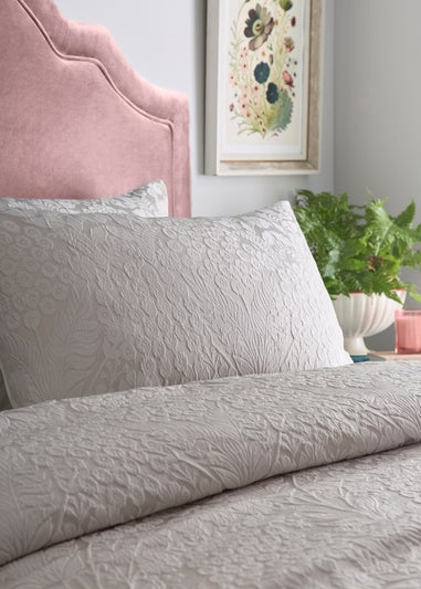 Appletree Toria Reversible Tufted Stone Duvet Cover Set