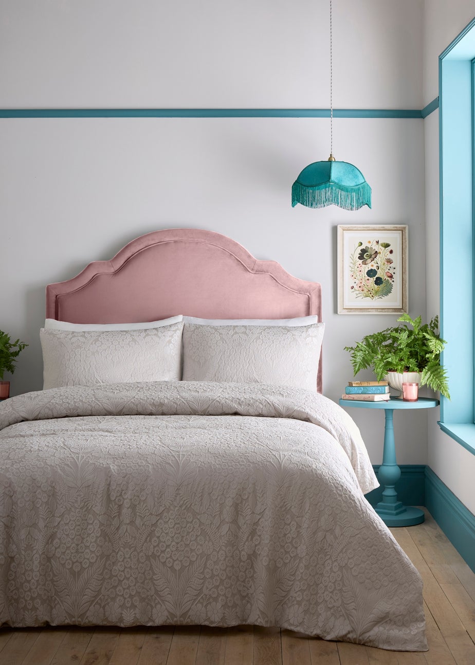 Appletree Toria Reversible Tufted Stone Duvet Cover Set